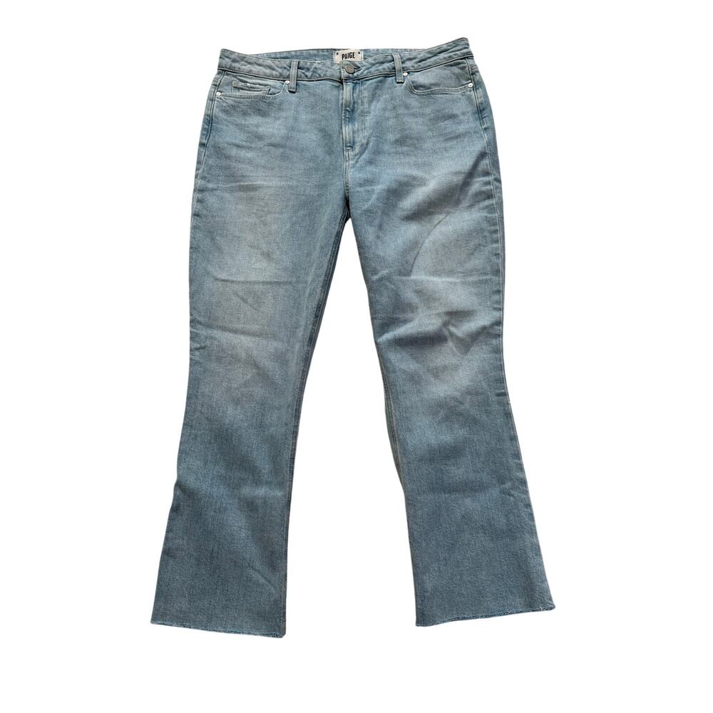 New Paige Jeans Women's 32 Colette Crop Flare in Folklore Light Wash - Picture 7 of 7